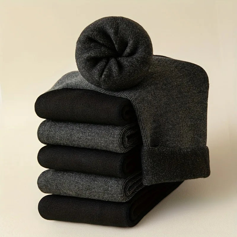 Men's fashion warm thickened padded comfortable casual socks, men's outdoor winter wear must have