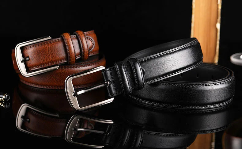 1Pc Deepeel 3.7*110-130cm Men's 2nd Cowskin Leather Belts Male Designer Business Waistband Crafts for Adults Jeans Accessories