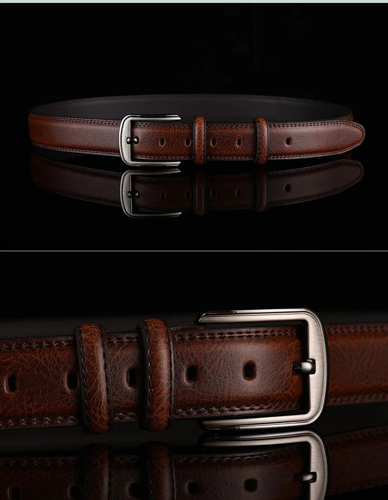 1Pc Deepeel 3.7*110-130cm Men's 2nd Cowskin Leather Belts Male Designer Business Waistband Crafts for Adults Jeans Accessories