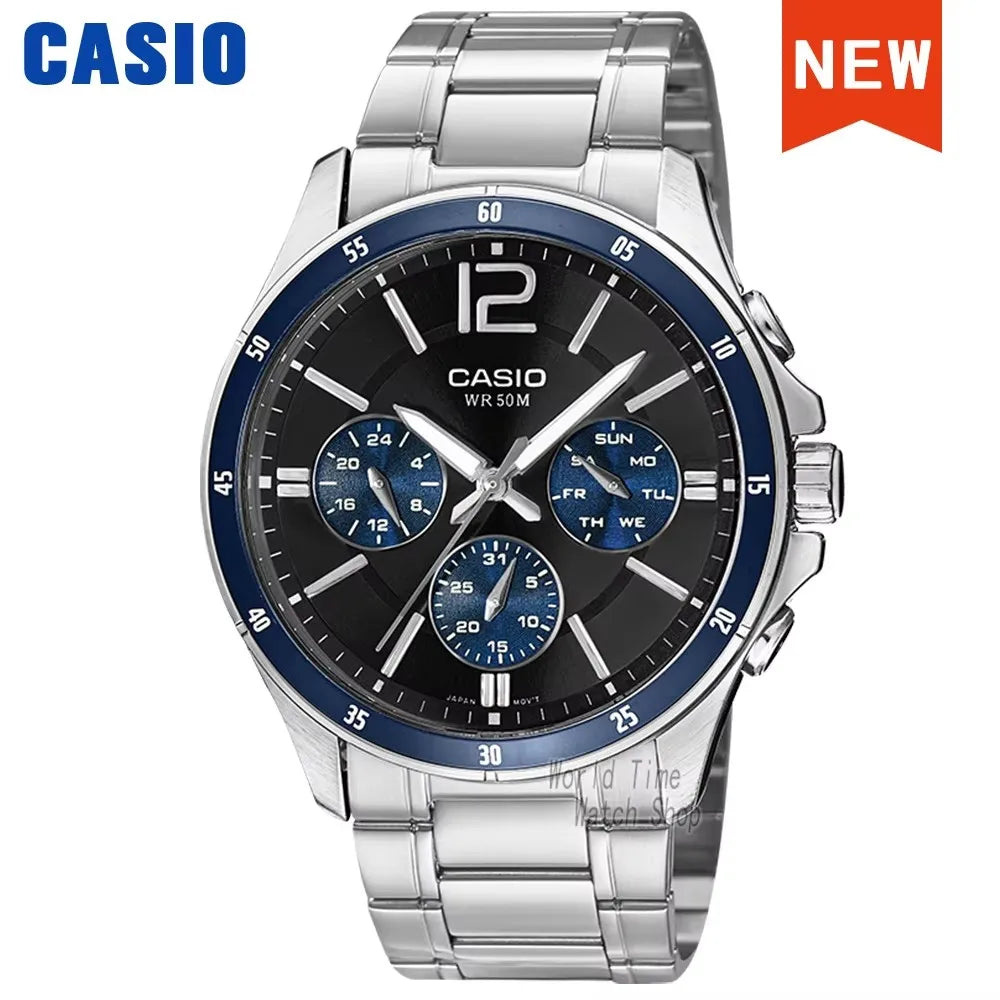 Casio watch for men Business trend quartz watch Waterproof New for 2025 Gifts Simple atmosphere reloj mujer MTP-1374D Series