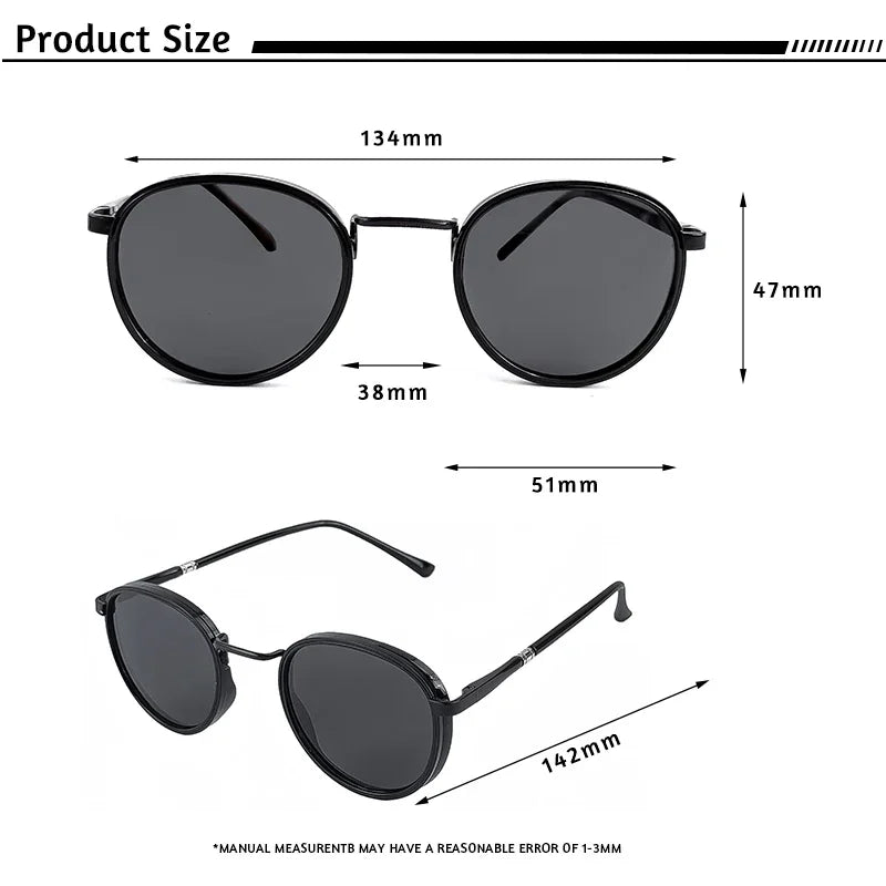 HBK Trendy and Avant-Garde Men's Polarized Sunglasses Personalized Design Fashionable Unisex UV400 Sun Glasses Ideal for Gifts