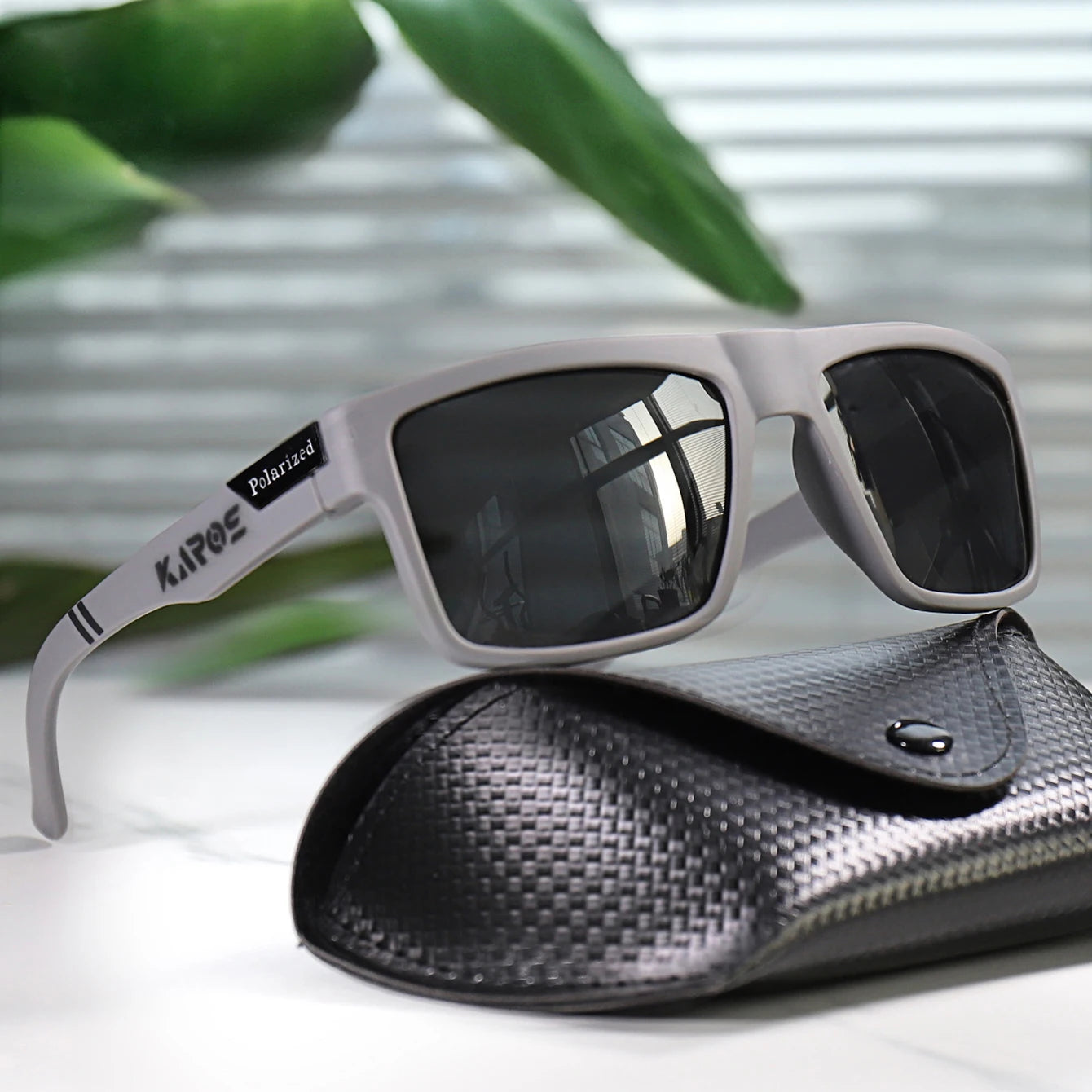 Karos Men's Polarized Sunglasses Square Casual Outdoors Sun Glasses Women Unisex Sunglass Sports Driving Fishing UV400 Eyewear