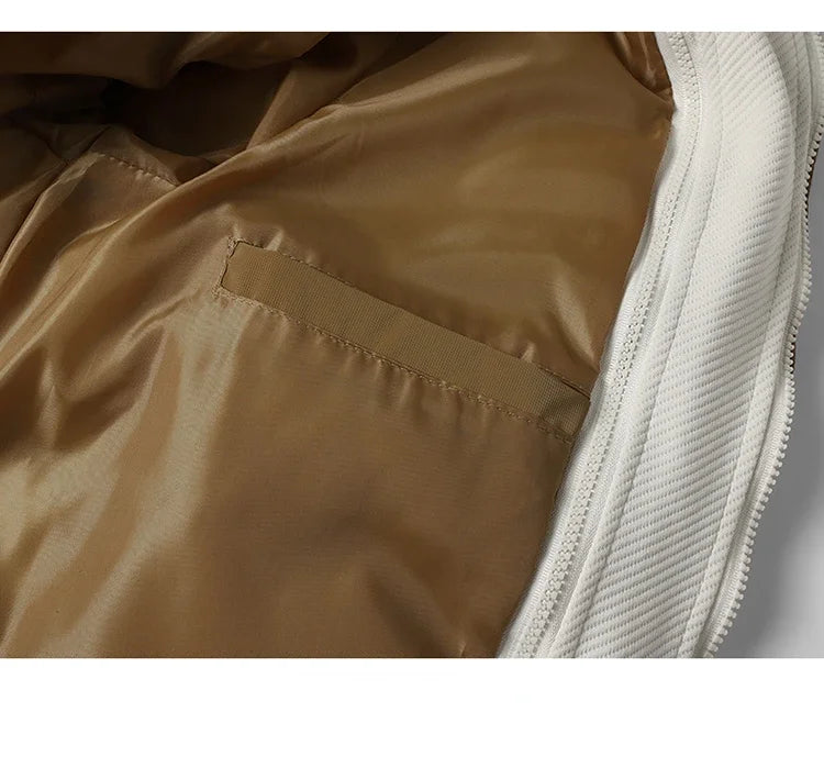 Winter Baseball Jacket 2024 New Embroidered Design Youth Coat Outdoor Fake 2-piece Men's Sports Hooded Cotton Jacket Plus Size