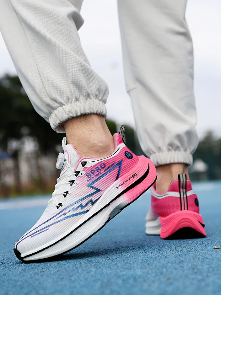 NEW Men Sports Running Shoes Off Marathon Breathable Light Comfortable Women Athletic Sneakers Race Jogging Tenis Air Cushion