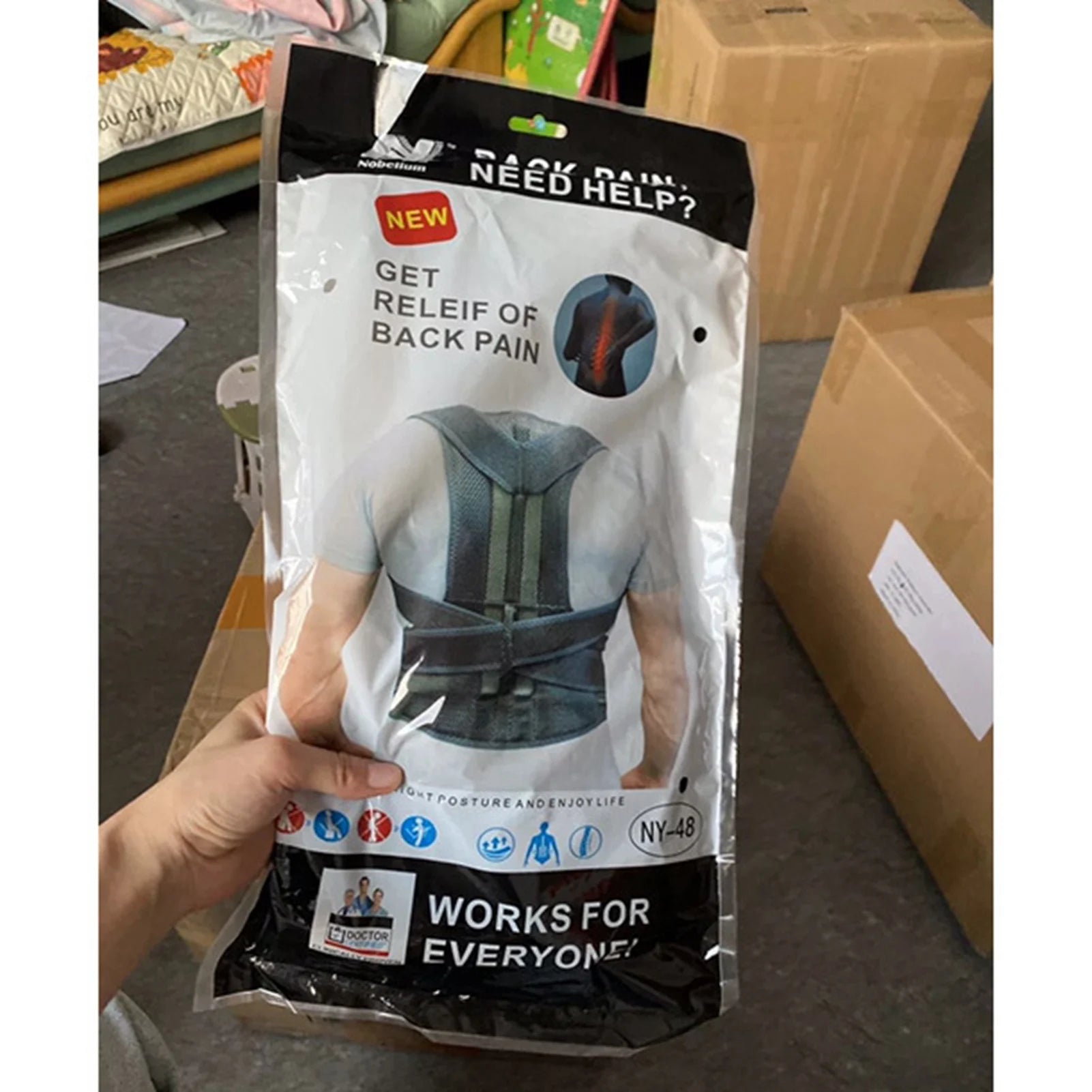 Male Female Adjustable Posture Corrector Corset Back Brace Belt Lumbar Support Straight Corrector Breathable Back Support