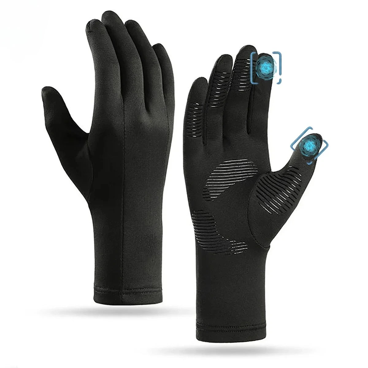 MuqiNush Winter Warming Gloves Men's And Women's Touch Screen Outdoor Lining Fingerless Design For Outdoor Sports Fitness Riding