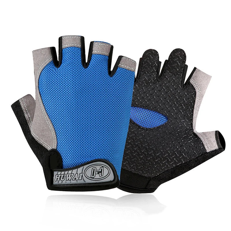 Weightlifti Gym Gloves Fitness Training Fingerless Women Men Bodybuilding Exercise Sports Gloves Cycling Anti Slip Breathable