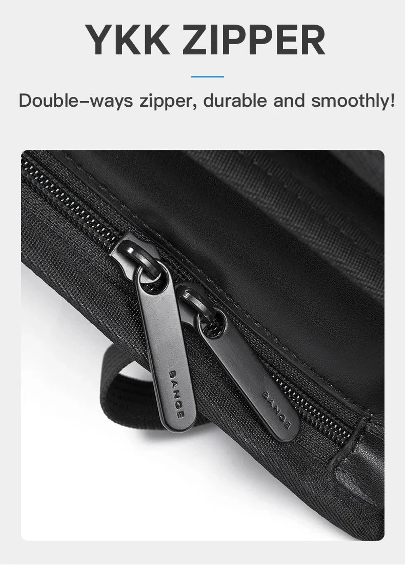 BANGE New Design Men Backpack Waterproof fit for 15.6 inch Laptop Bag Man Travel Bag School bag city business backpack