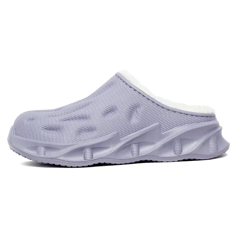 New Slippers for Men Winter Cotton Outdoor Mans Casual Men's Shoes Trendy All-match Waterproof Lightweight Non-slip Couple Shoe