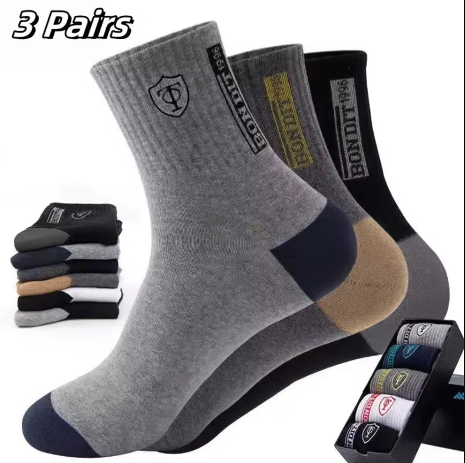 Men's fashion warm thickened padded comfortable casual socks, men's outdoor winter wear must have