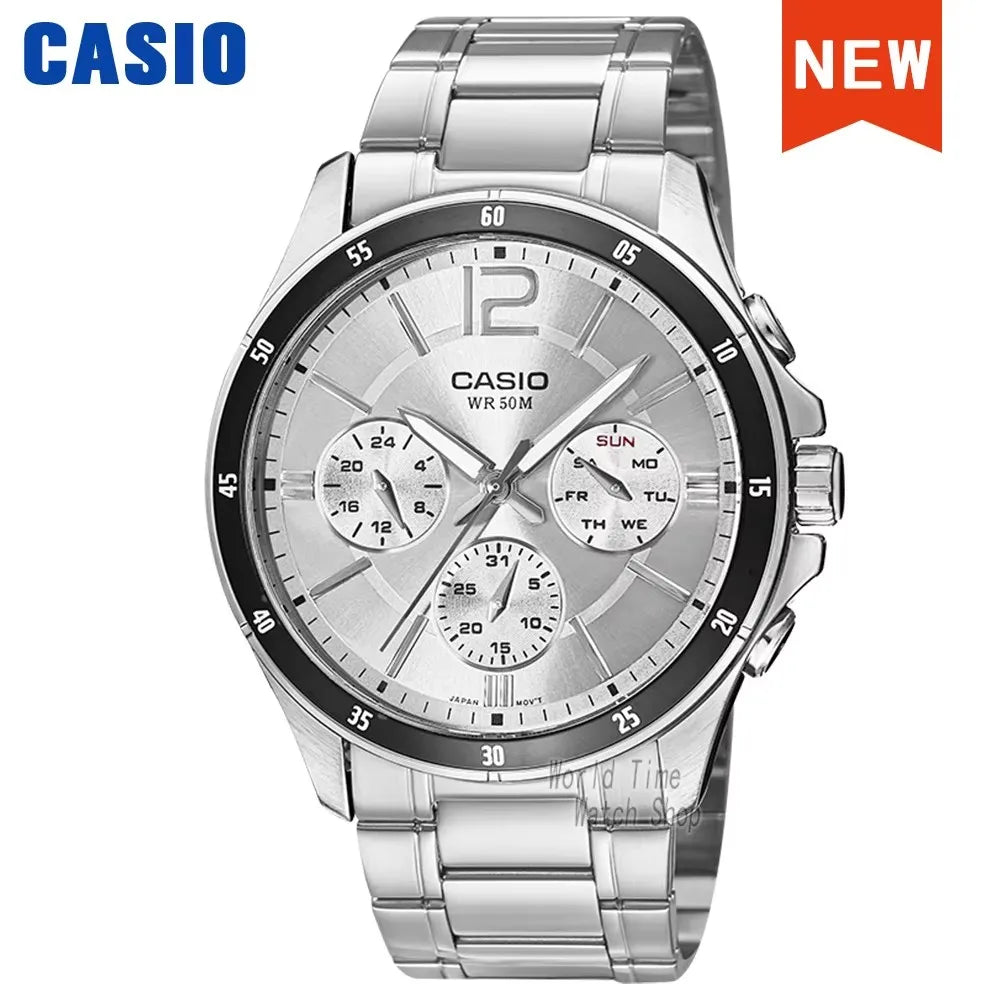 Casio watch for men Business trend quartz watch Waterproof New for 2025 Gifts Simple atmosphere reloj mujer MTP-1374D Series