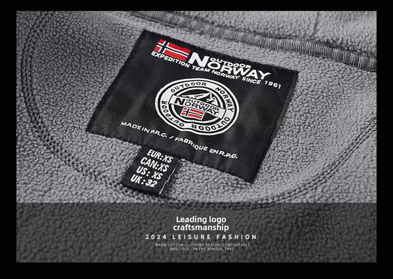 thick Fleece Padded Jacket Men's Autumn Winter Casual Anti-freezing Warm Hooded Coat Polar Cold Fleece Clothing Skiing Jackets