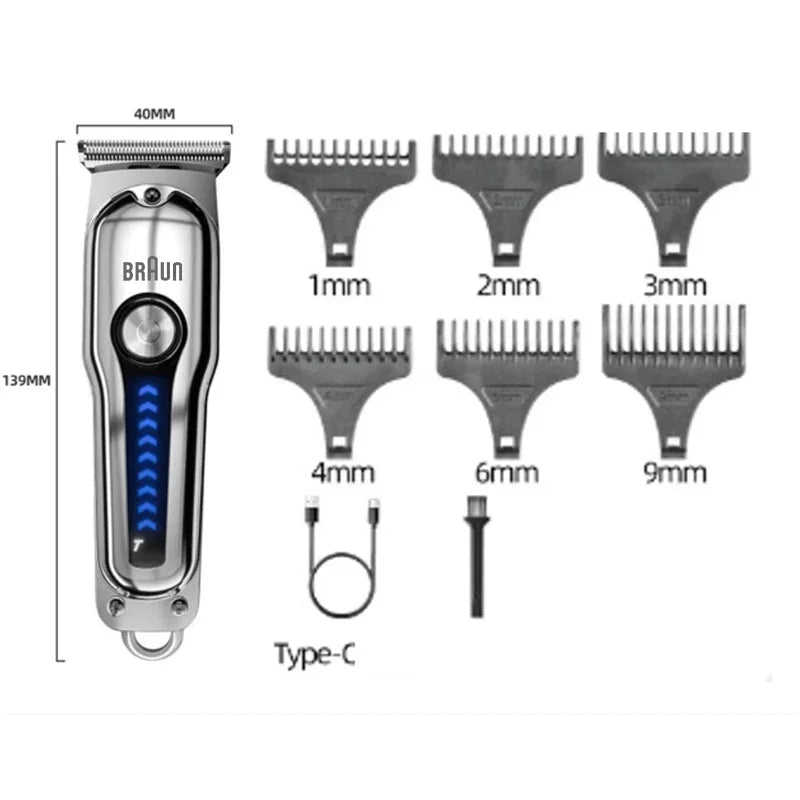 Original Fang Braun 9013 Electric Hairdresser Shaving Head Pusher Electric Pusher Clipper Hair Precision Trimmer for Men