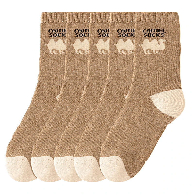 5 Pairs Men Thicken Warm Socks High Quality Casual Comfortable Soft Against Cold Snow Winter Middle Tube Women Male's Sock