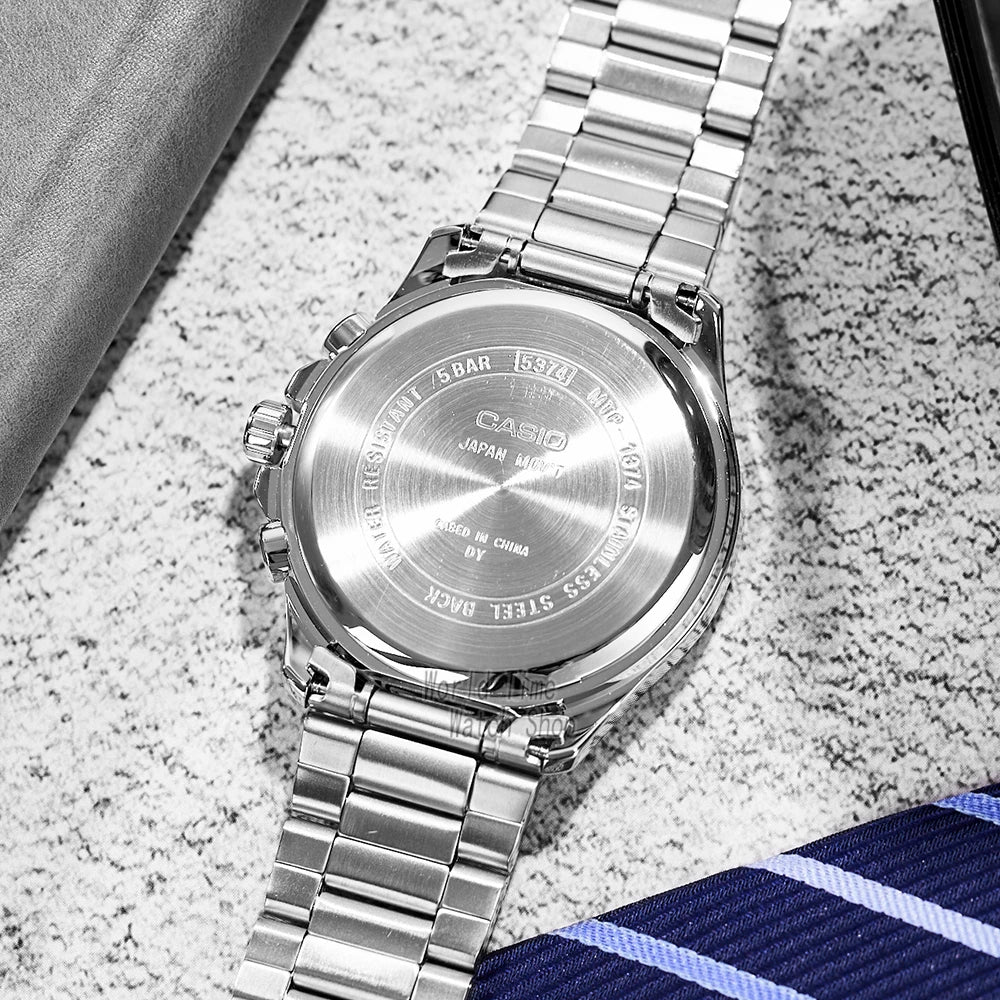 Casio watch for men Business trend quartz watch Waterproof New for 2025 Gifts Simple atmosphere reloj mujer MTP-1374D Series