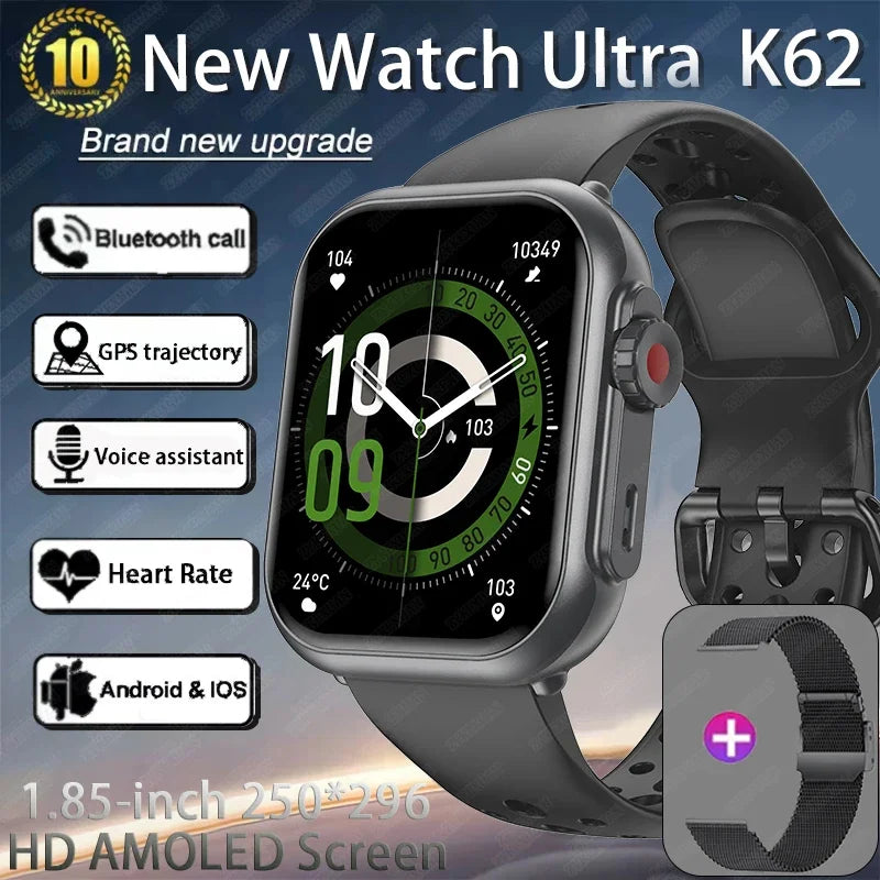 Xiaomi New Watch Ultra 2 SE Men 1000mAh Battery 3D dynamic HD AMOLED Display Call GPS IP68 Sport Smart bracelet For IOS Android