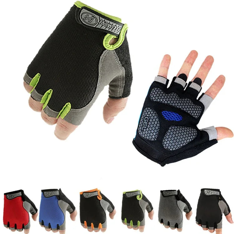 Weightlifti Gym Gloves Fitness Training Fingerless Women Men Bodybuilding Exercise Sports Gloves Cycling Anti Slip Breathable