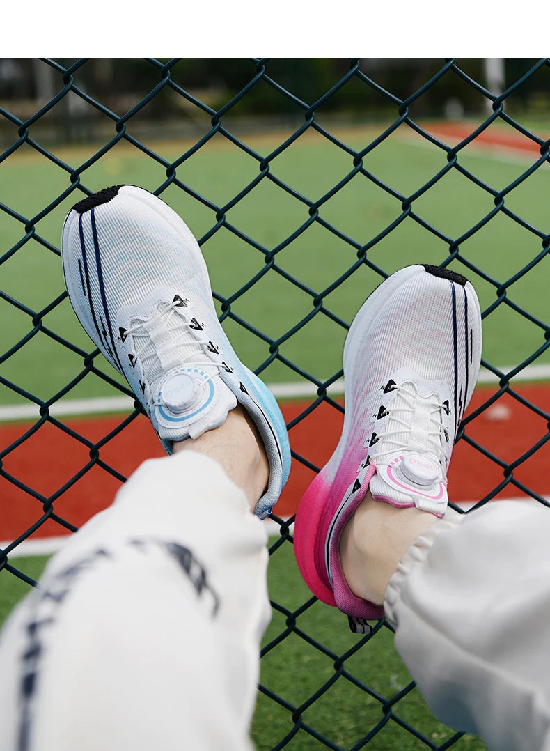 NEW Men Sports Running Shoes Off Marathon Breathable Light Comfortable Women Athletic Sneakers Race Jogging Tenis Air Cushion