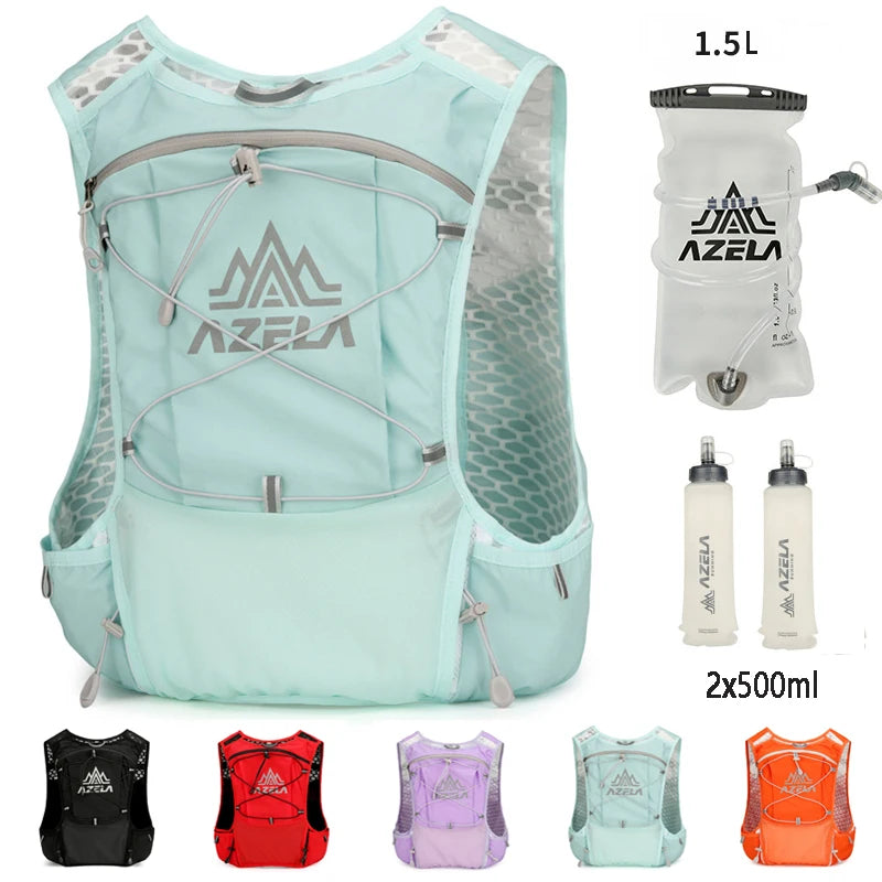Outdoor Trail Running Backpack Ultralight Running Race Hydration Vest Breathable Jogging Vest for Marathon Cycling Hiking Trail