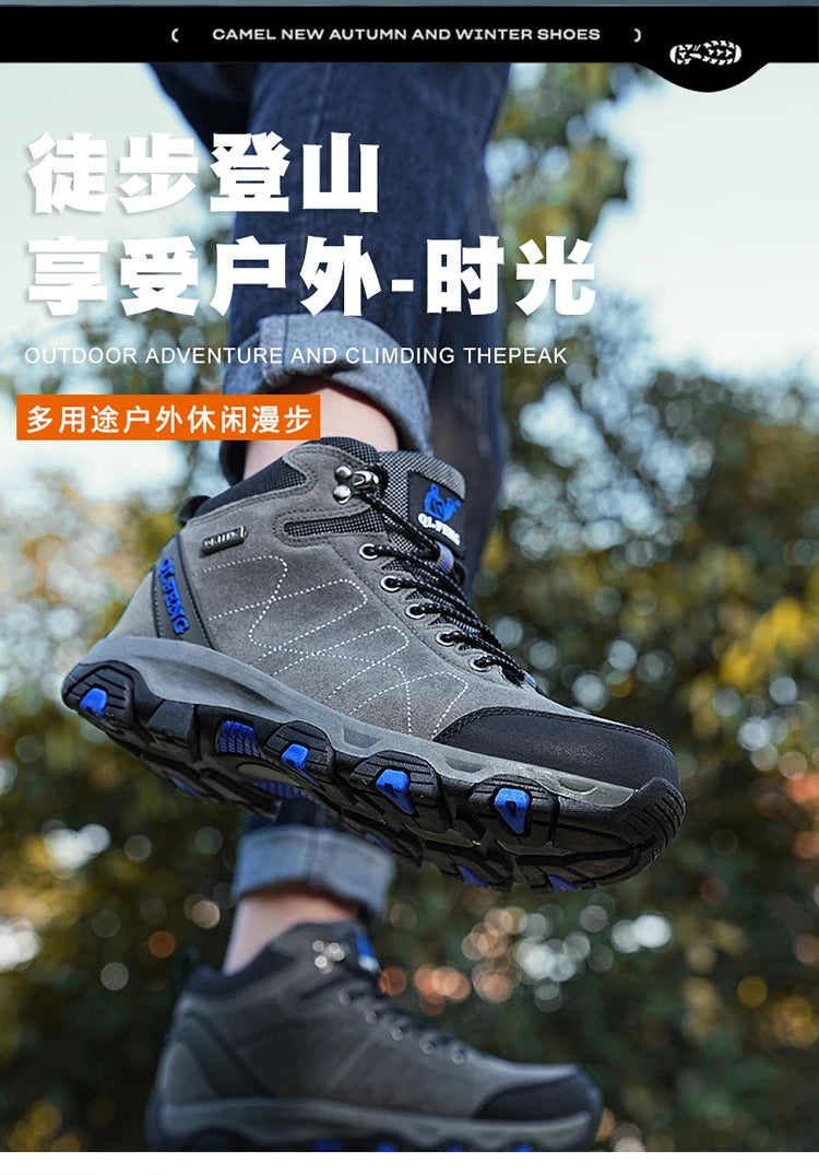 Men Women Outdoor Sports Hiking boots for Couple Autumn Winter Ankle Boot For Man Keep Warm Sneaker Shoe New Arrivial Classic