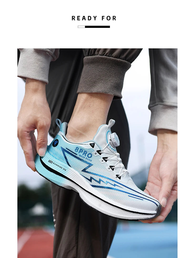 NEW Men Sports Running Shoes Off Marathon Breathable Light Comfortable Women Athletic Sneakers Race Jogging Tenis Air Cushion