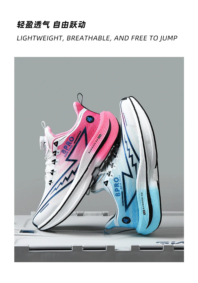 NEW Men Sports Running Shoes Off Marathon Breathable Light Comfortable Women Athletic Sneakers Race Jogging Tenis Air Cushion