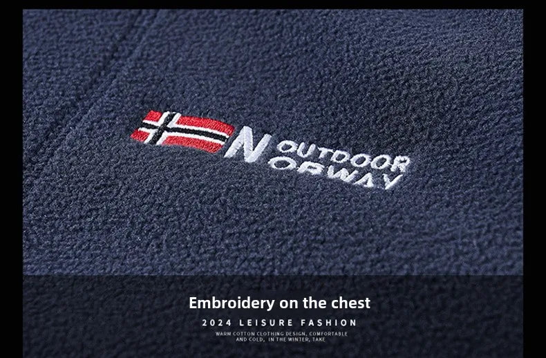 thick Fleece Padded Jacket Men's Autumn Winter Casual Anti-freezing Warm Hooded Coat Polar Cold Fleece Clothing Skiing Jackets