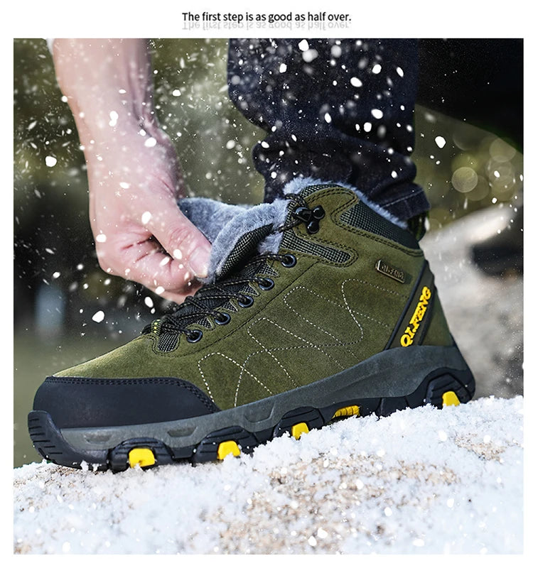 Men Women Outdoor Sports Hiking boots for Couple Autumn Winter Ankle Boot For Man Keep Warm Sneaker Shoe New Arrivial Classic