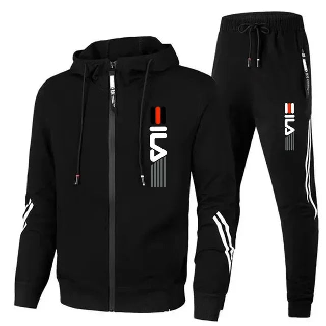 Men's Sportswear Set for Spring and Autumn 2025: Sporty Casual Jacket + Sport Pants, Jogging Fashion and Stylish Sport Outfit