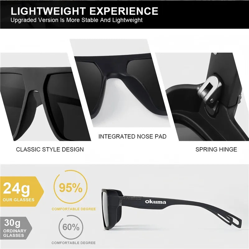 Okuma polarized fishing sunglasses UV400 men's and women's outdoor sports cycling hunting driving sunglasses 6 colors available