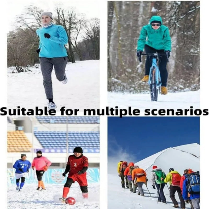 MuqiNush Winter Warming Gloves Men's And Women's Touch Screen Outdoor Lining Fingerless Design For Outdoor Sports Fitness Riding