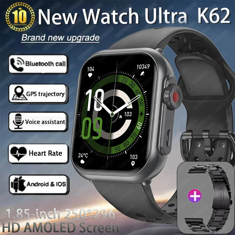 Xiaomi New Watch Ultra 2 SE Men 1000mAh Battery 3D dynamic HD AMOLED Display Call GPS IP68 Sport Smart bracelet For IOS Android