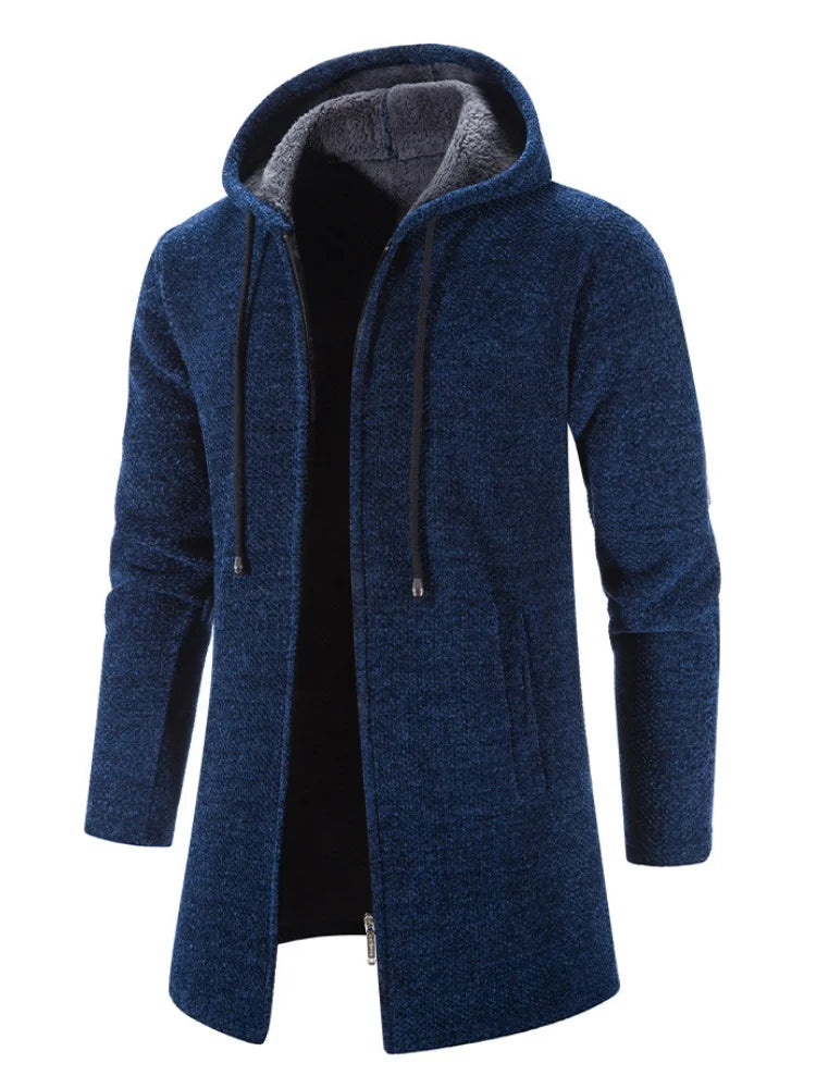 2025 Sweatwear Men's Hoodies Long Sleeve Sweatshirts for Men Zipper Hooded Mens Oversize Winter Top Jacket Coat Black Sweater