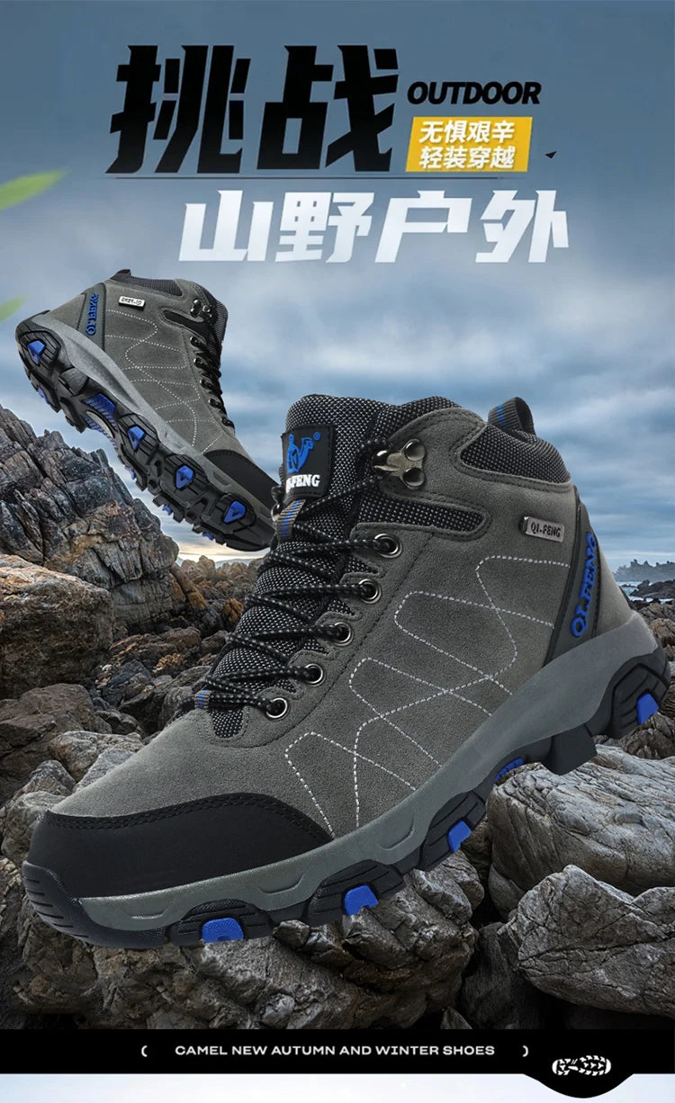 Men Women Outdoor Sports Hiking boots for Couple Autumn Winter Ankle Boot For Man Keep Warm Sneaker Shoe New Arrivial Classic