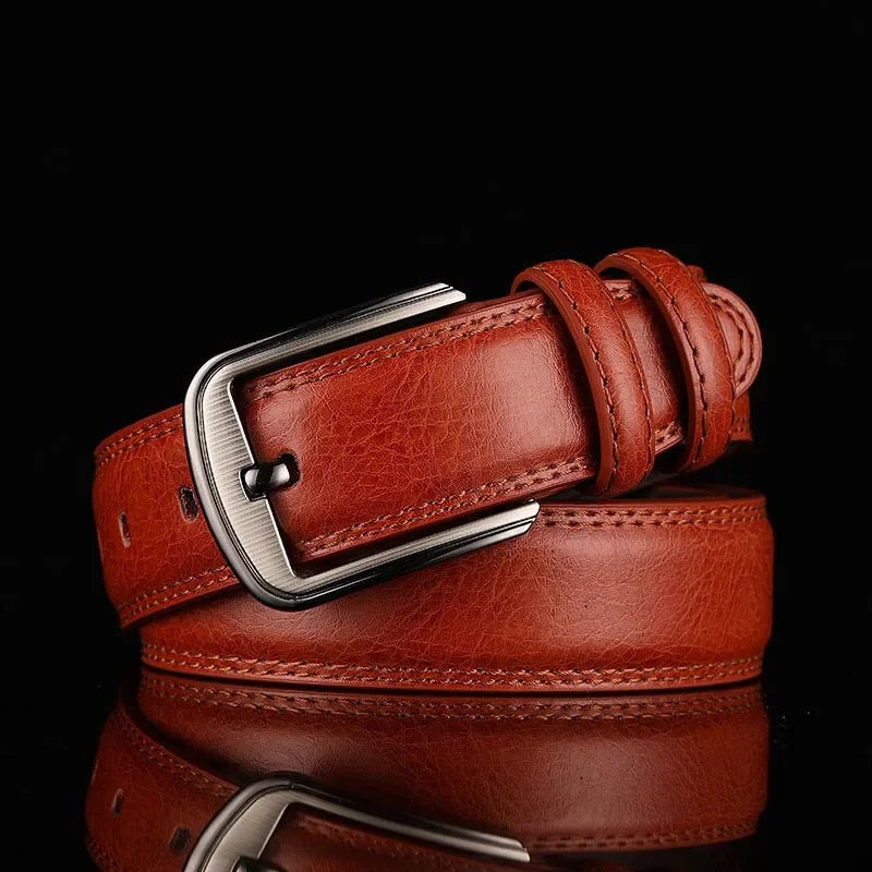 1Pc Deepeel 3.7*110-130cm Men's 2nd Cowskin Leather Belts Male Designer Business Waistband Crafts for Adults Jeans Accessories