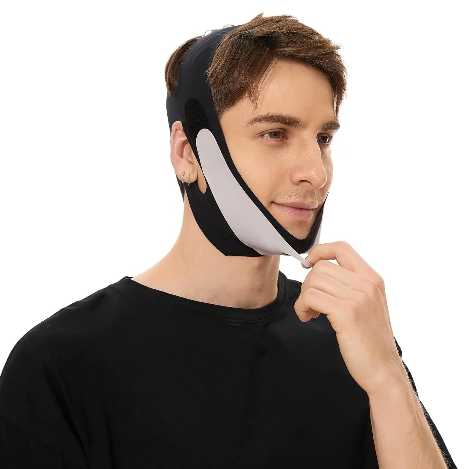 V Shaped Face Mask Chin strap for sleeping and Sagging Chin Strap for Men