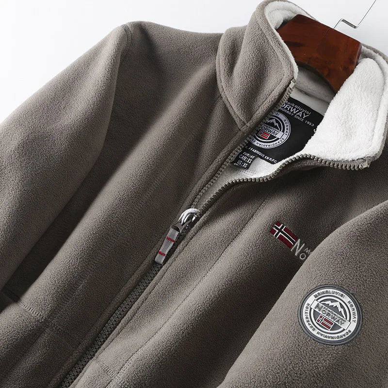 FGKKS 2023 Brand Casual Jacket For Men Thickened Wool Jacket High Quality Design Warm Fashion Jacket Male