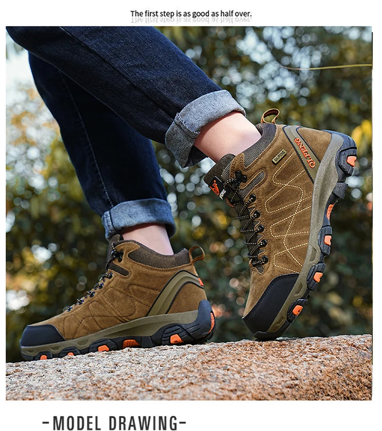 Men Women Outdoor Sports Hiking boots for Couple Autumn Winter Ankle Boot For Man Keep Warm Sneaker Shoe New Arrivial Classic