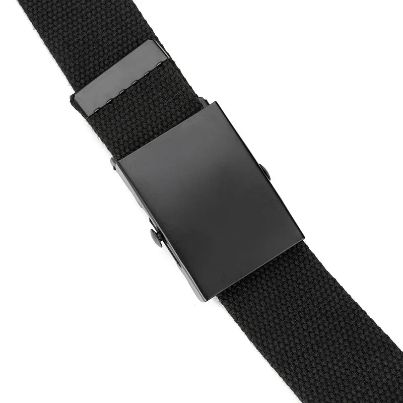 New Men Belt New Fashion Unisex Waist Belt Jeans Male Casual Luxury Canvas 3.8cm Webbing Waistband Ceinture Femme Men Belts