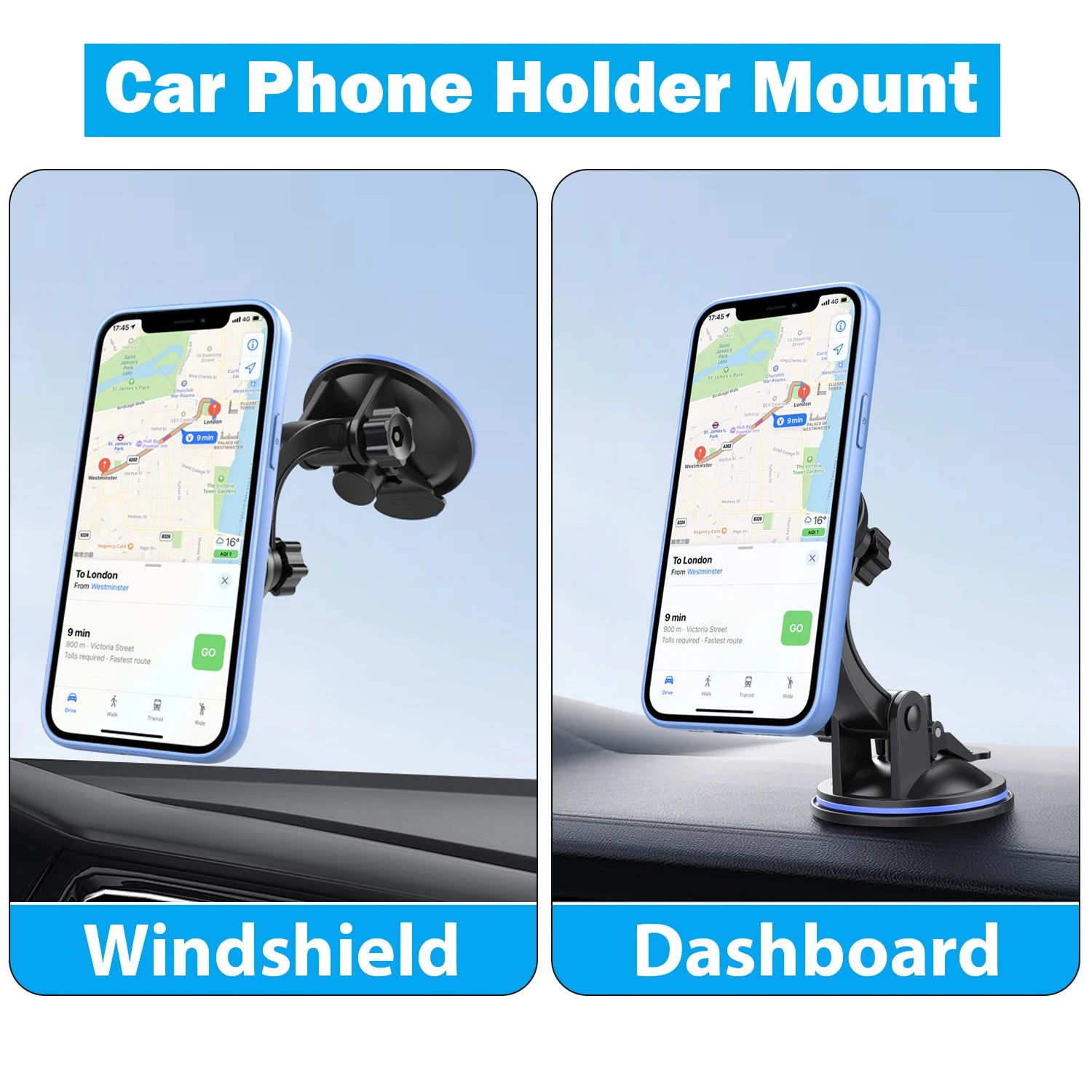 Car Phone Holder Mount Stand Sucker Suction Cup Air Vent Smartphone Mobile Cell Support in Car Bracket for iPhone Samsung Xiaomi