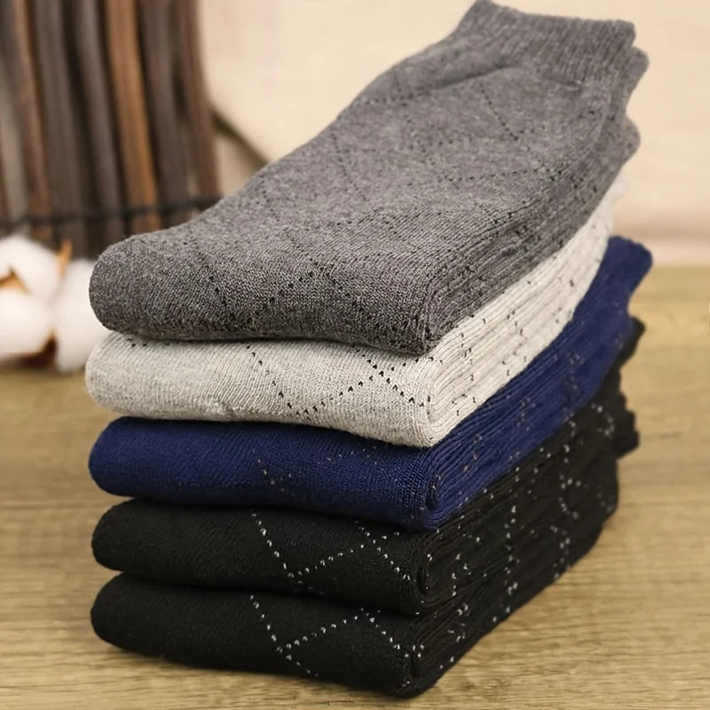 5 Pairs Men Thicken Warm Socks High Quality Casual Comfortable Soft Against Cold Snow Winter Middle Tube Women Male's Sock