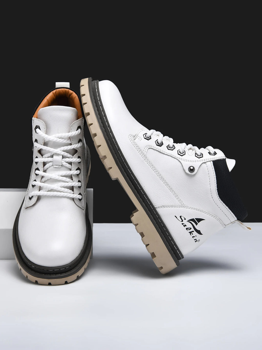 Handmade Men Boots Ankle Winter Leather Shoes Autumn Outdoor Hiking Boots Sneakers Hombres Botas High Top Footwear Anti Slip