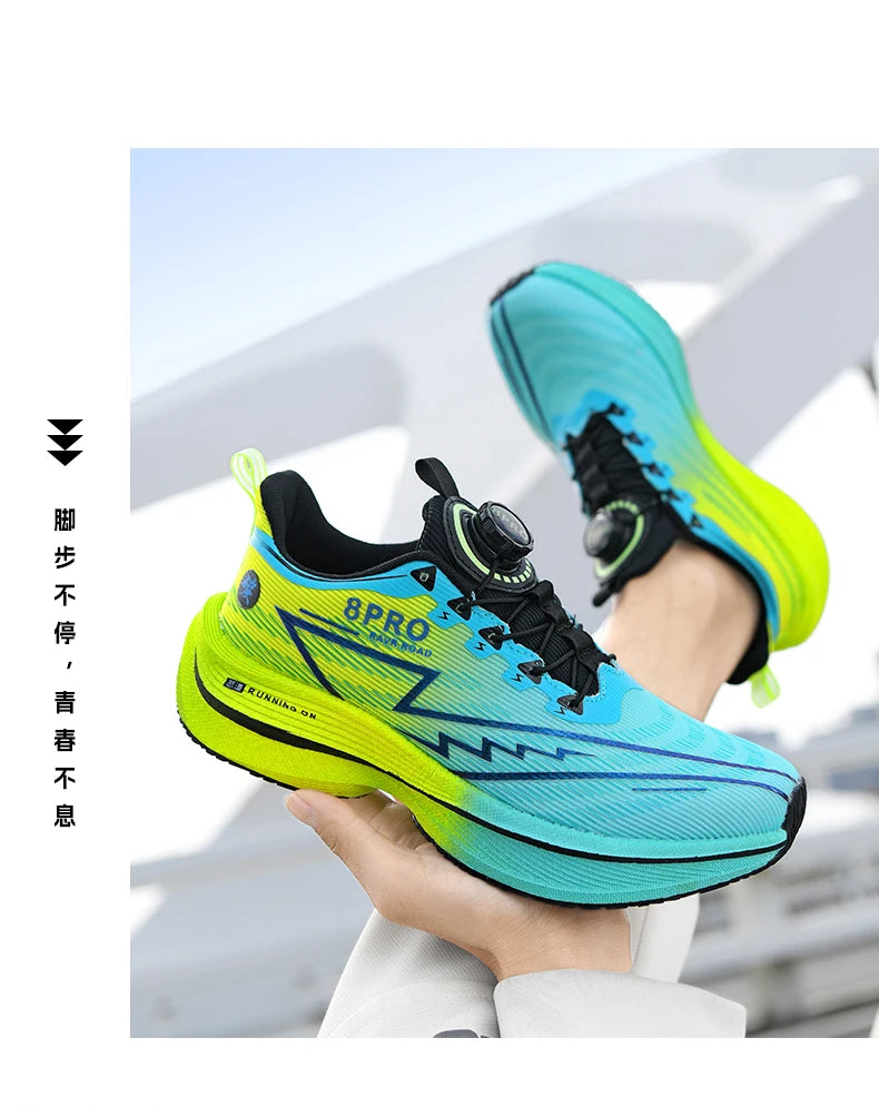 NEW Men Sports Running Shoes Off Marathon Breathable Light Comfortable Women Athletic Sneakers Race Jogging Tenis Air Cushion