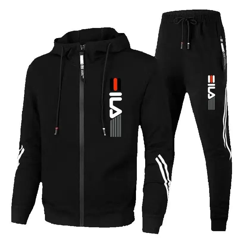 Men's Sportswear Set for Spring and Autumn 2025: Sporty Casual Jacket + Sport Pants, Jogging Fashion and Stylish Sport Outfit