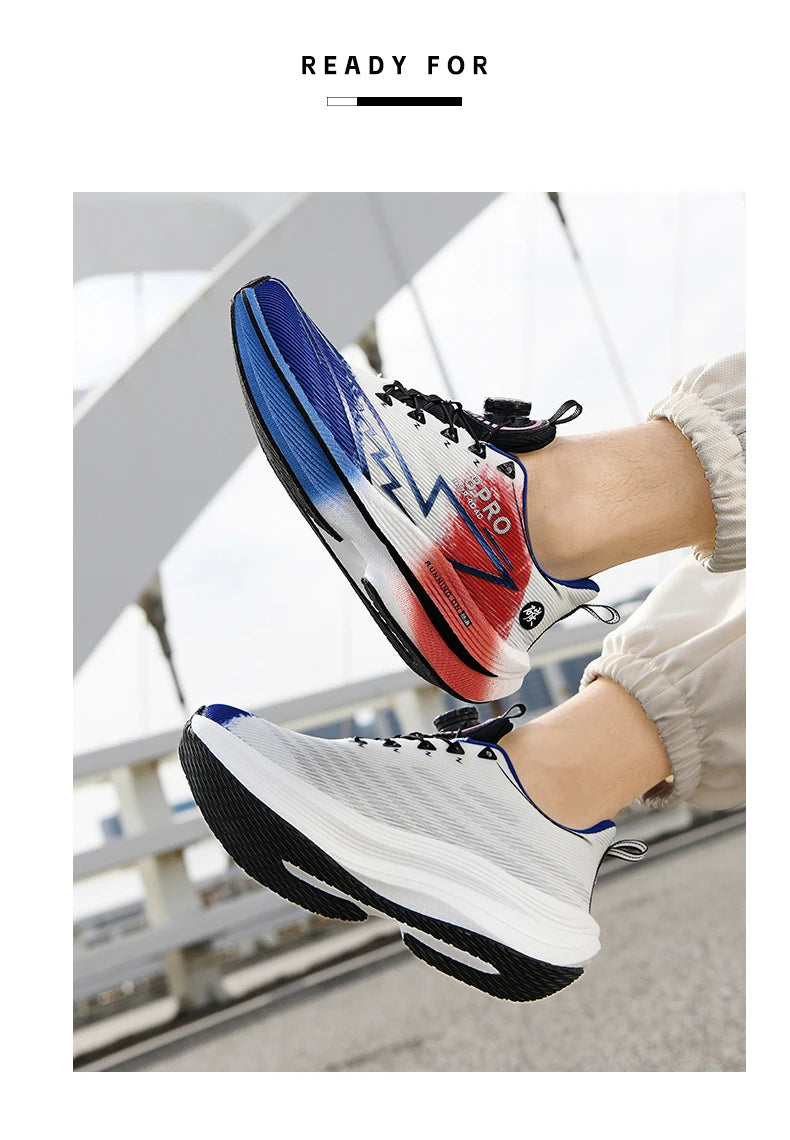 NEW Men Sports Running Shoes Off Marathon Breathable Light Comfortable Women Athletic Sneakers Race Jogging Tenis Air Cushion