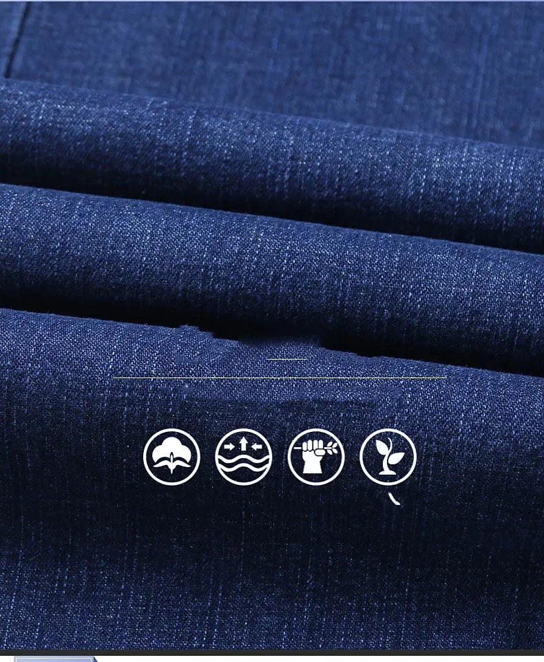 2025 Men's New Men's Fashion Casual Jeans Classic Style Casual Stretch Slim Fit Jeans Men's Denim Pants Black Blue Men's Style