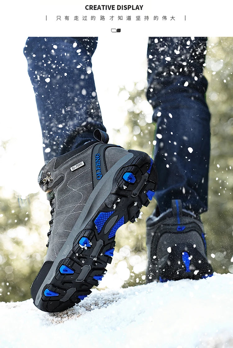 Men Women Outdoor Sports Hiking boots for Couple Autumn Winter Ankle Boot For Man Keep Warm Sneaker Shoe New Arrivial Classic