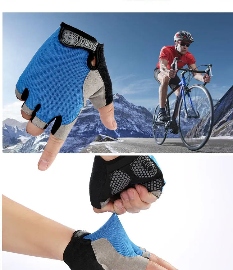 Weightlifti Gym Gloves Fitness Training Fingerless Women Men Bodybuilding Exercise Sports Gloves Cycling Anti Slip Breathable